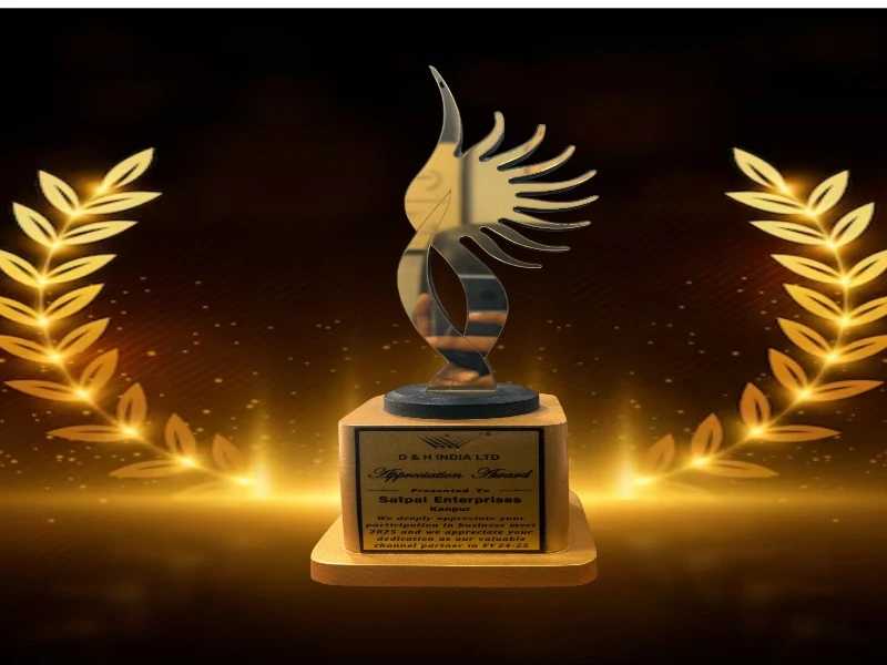 Appreciation award BY D&H India