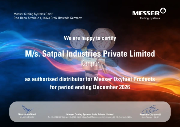 Messer - Dealer Certificate
