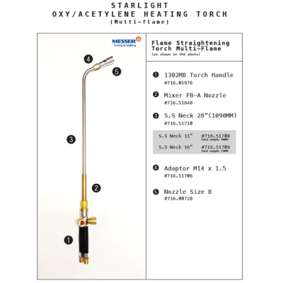STARLIGHT HEATING TORCH - MESSER 